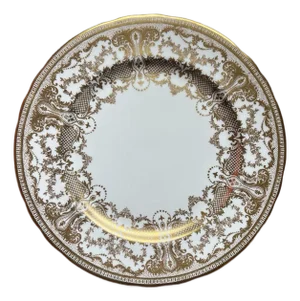 Vintage Aynsley 7949 Gold Encrusted 10.5/8" Across Dinner Plate