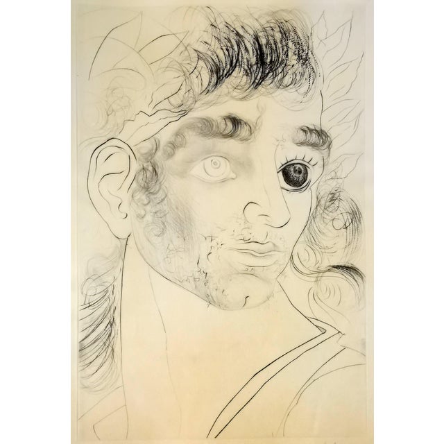 Salvador Dali, The Flagrant City, Original Color Drypoint Etching, 1973 For Sale - Image 3 of 9