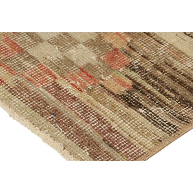 Vintage Zeki Müren Rug in Polychromatic Geometric Stripes, From Rug & Kilim For Sale In New York - Image 6 of 7