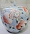 Vintage 9" Chinoiserie Powder Blue Porcelain Melon Ginger Jar - Hand-Painted Longevity Peach & Blossom Motif For Sale - Image 4 of 11