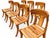 Teak Klismos Patio Dining Chairs. - Set of 12 For Sale - Image 11 of 11