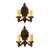Early 1900’s Pair of Sconces With Original Finish For Sale