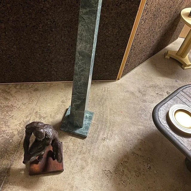 French Mid 20th Century Bronze Figure Seated Studio Sculpture For Sale - Image 14 of 15