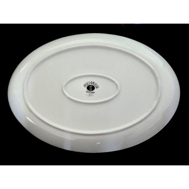 Georges Briard 1970s Aquarius Libra Ceramic Oval Platter by Sango For Sale - Image 4 of 12
