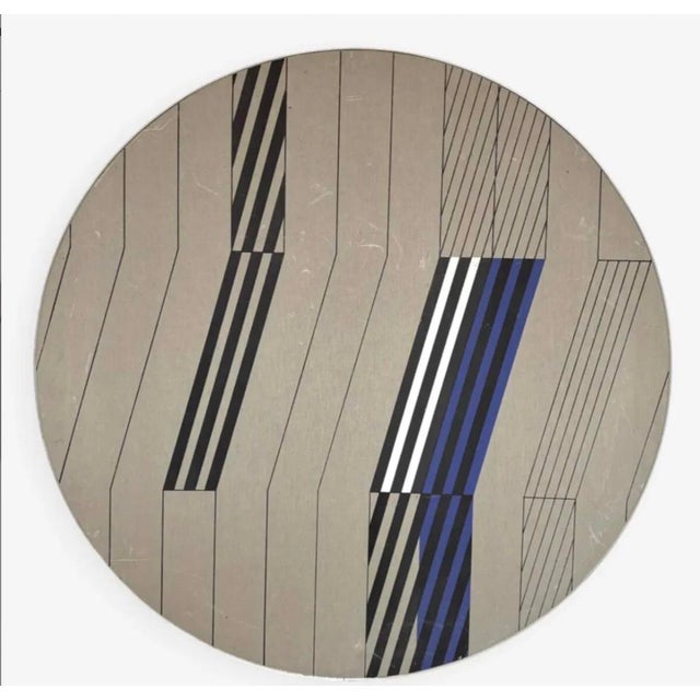 Blue Peter Hermann Schütz, Acrylique Sur Toile, 1972, Oil on Canvas For Sale - Image 8 of 8