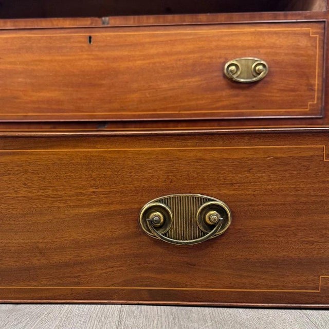 18th Century Antique Late Georgian Mahogany Chest of Drawers, 1790 For Sale - Image 5 of 12