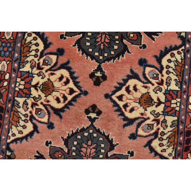 Textile Roodbar Runner 2’4” X 22’7” Pink Wool Vintage Traditional Hand-Knotted Rug For Sale - Image 7 of 13