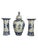 Three-piece hand-painted delft blue garniture set by royal delft / de porceleyne fles, made in delft between 1972 and...