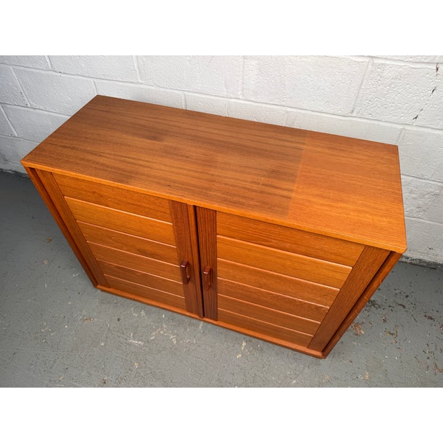 Mid 20th Century Mid-Century Modern Teak Danish Cabinet - 2 Piece For Sale - Image 14 of 18