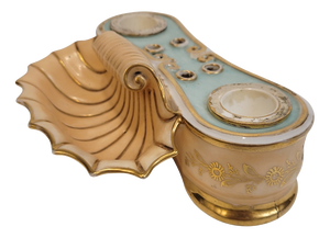 Inkwell or Writing Set in Porcelain by Jacob Petit, France, 19th Century