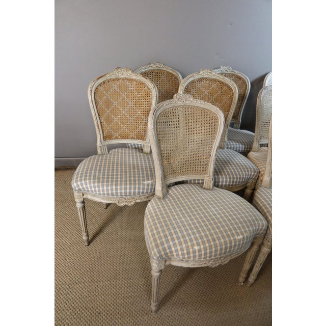 Louis XVI Style Chairs, 1970s, Set of 14 For Sale - Image 9 of 11