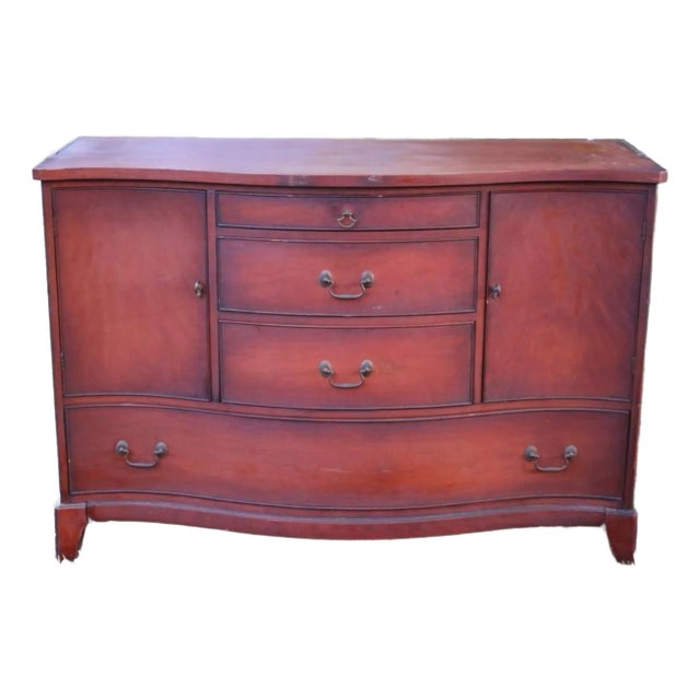 Morganton Mahogany Buffet Server Table Circa 1940's For Sale