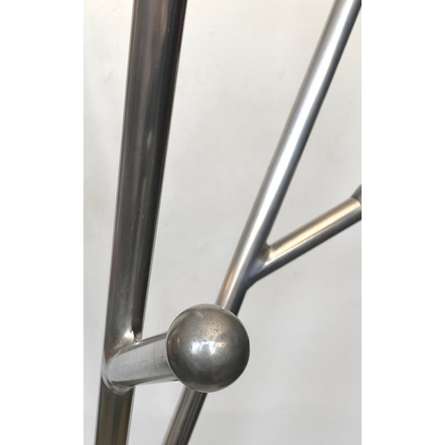 Vintage Aluminum Coat Rack from Reggio Emilia, Italy, 1970s For Sale - Image 11 of 13