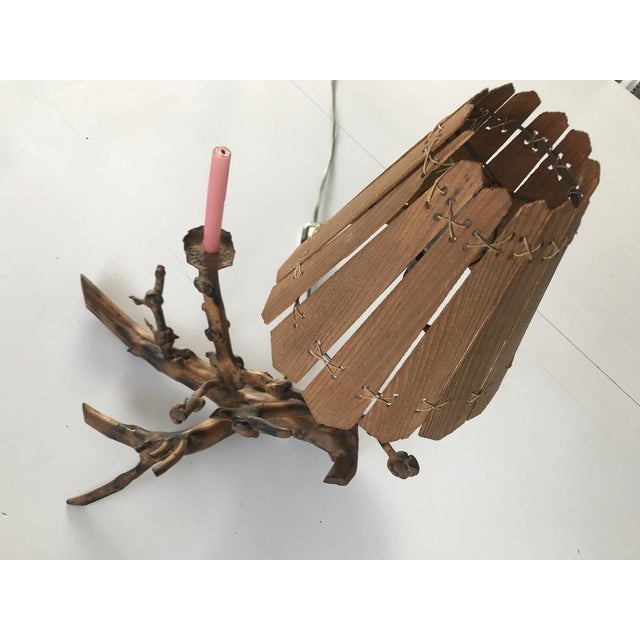 Table Lamp in Tree Root, 1970s For Sale - Image 3 of 18