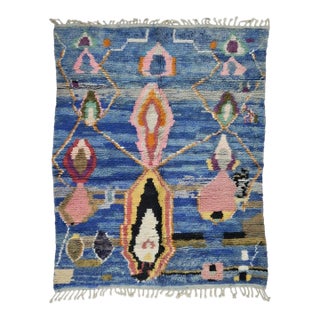 Handwoven Berber Wool Rug - 8.5 X 6.7 Ft For Sale