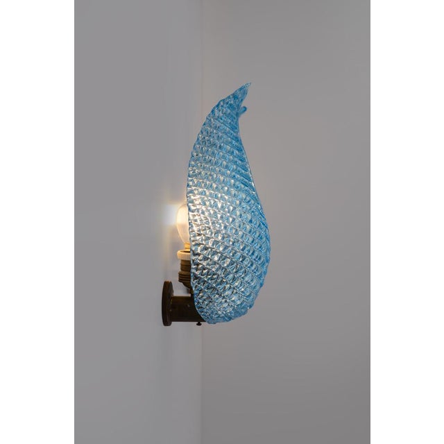 Vintage Art Deco Murano Glass Wall Lamps from Barovier & Toso, 1920s, Set of 2 For Sale - Image 9 of 13