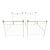 Pair of Brass and White Painted Iron Beds For Sale