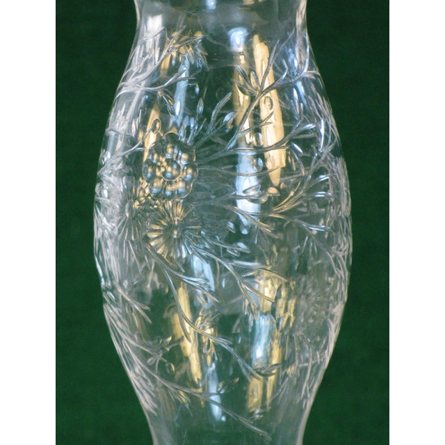 Webb Engraved Cut Glass Vase Art Nouveau 1850-1899 Antique The best-known branch of the family begins with John Webb and...