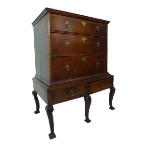 William and Mary Walnut Chest on Stand (Circa 1700-1725)