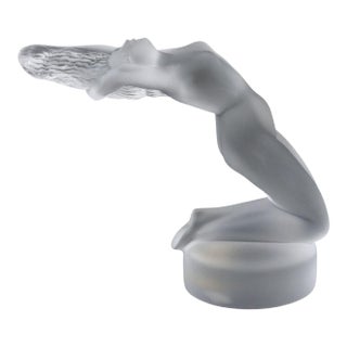 Lalique "Chrysis" Frosted Crystal Sculpture For Sale
