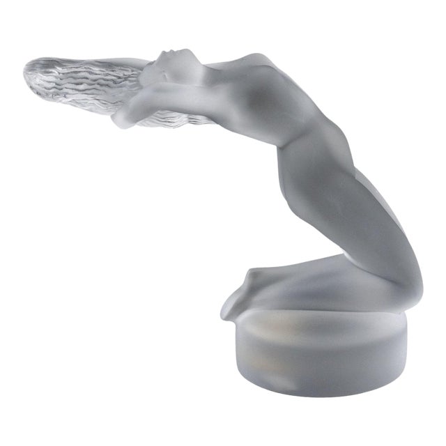 Lalique "Chrysis" Frosted Crystal Sculpture For Sale