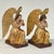 Baroque Pair 18th Century Hand-Carved Polychromed Wood Angels For Sale - Image 3 of 17