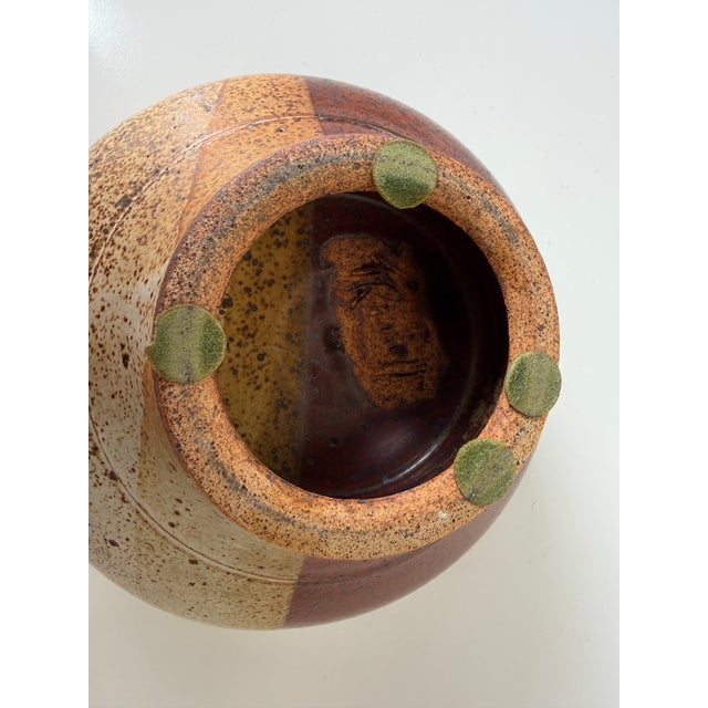 Ted Randall (Alfred, Ny, 1914–1985) Organic Studio Pottery Pedestal Vessel For Sale - Image 11 of 12