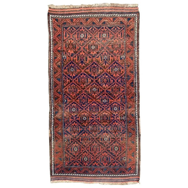Antique Turkmen Baluch Afghan Rug For Sale - Image 16 of 16