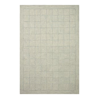 Chris Loves Julia x LoloiFrancis Silver / Sky 9'-3" x 13' Area Rug For Sale