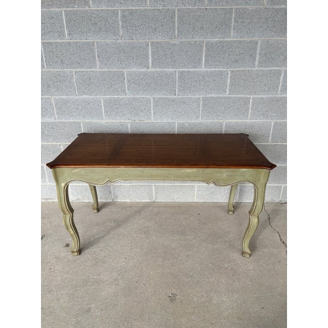 Olive Heritage Grand Tour Country French Style Walnut Writing Desk For Sale - Image 8 of 16