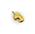 Gold Vintage 22k Gold Nugget Pendant With Pac-Man Resemblance For Sale - Image 8 of 10