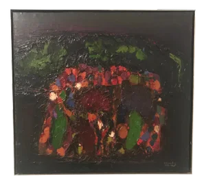 Abstract Expressionist Ralph Rosenborg: "Mountain Landscape" 1956-1960