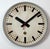 Metal Large Grey Industrial Station Wall Clock from CTW, 1960s For Sale - Image 7 of 18