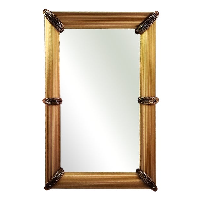 Cronos Venetian Mirror in Murano Glass by Fratelli Tosi Murano For Sale