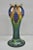 Ceramic Vintage Art Nouveau Majolica Style Glazed Ceramic Pottery Peacock Bird Vase For Sale - Image 7 of 10