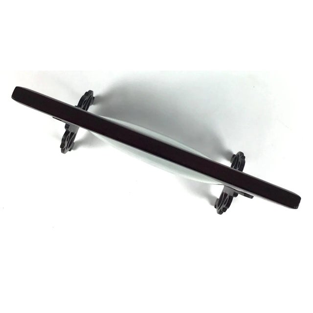 Wood Artisan Vintage Rosewood Butterfly Double Display For Sale - Image 7 of 13