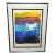1992 Postmodern Abstract Monoprint by Kurt Merry in Custom Nielsen Pewter Frame For Sale