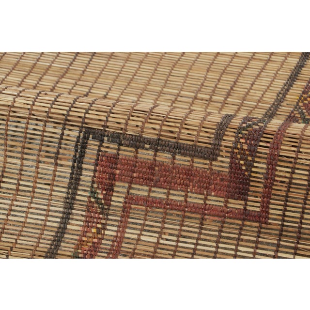 1950s Vintage Moroccan Tuareg Rug With Geometric Motifs in Beige & Brown - Rug & Kilim For Sale - Image 5 of 7