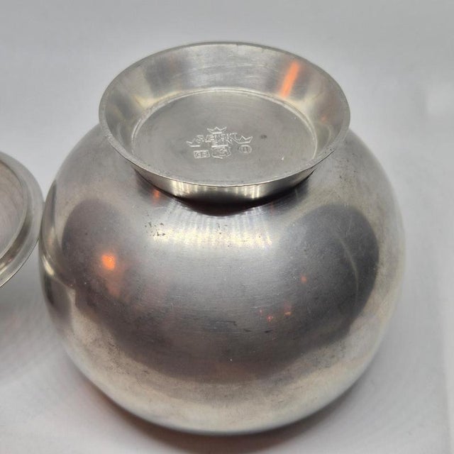 Silver Swedish Grace Decorative Pewter Box by Harald Linder, Uppsala, 1933 For Sale - Image 8 of 12