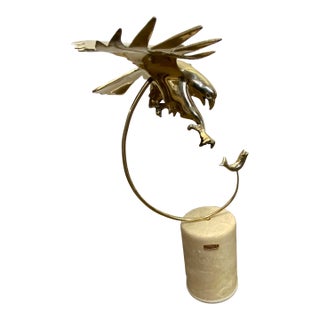 20th Century Bijan Brass Eagle Sculpture For Sale