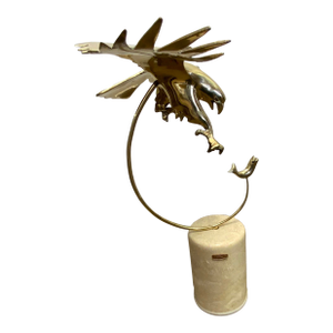 20th Century Bijan Brass Eagle Sculpture