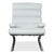 Set of Sinus Lounge Chair and Ottoman in White Leather and Chrome from Cor For Sale - Image 14 of 18