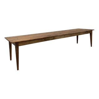 Large Table with Original Caramel Patina, 1950s For Sale