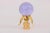 2020s Crystal Ball Lamp Finial - Lilac For Sale - Image 5 of 5