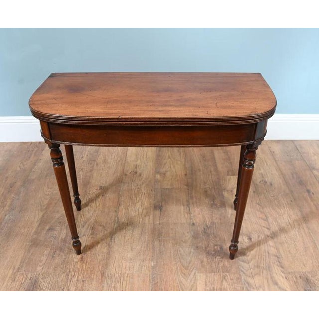 William IV Card Table in Mahogany For Sale - Image 3 of 8