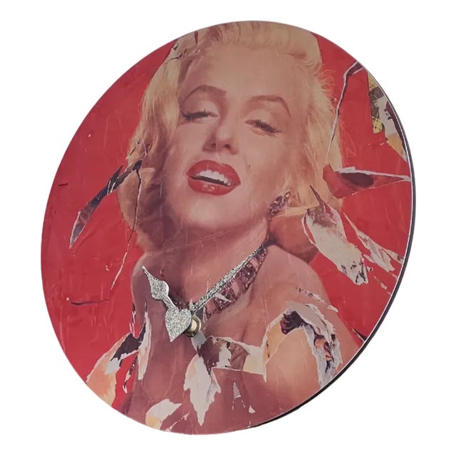 Mimmo Rotella Table Clock for Zero Disegno, 2000s For Sale