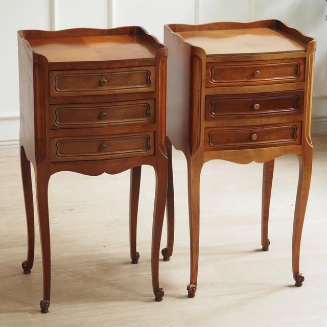 Louis Philippe Bedside Tables with Drawers, 1830s, Set of 2 For Sale - Image 13 of 13