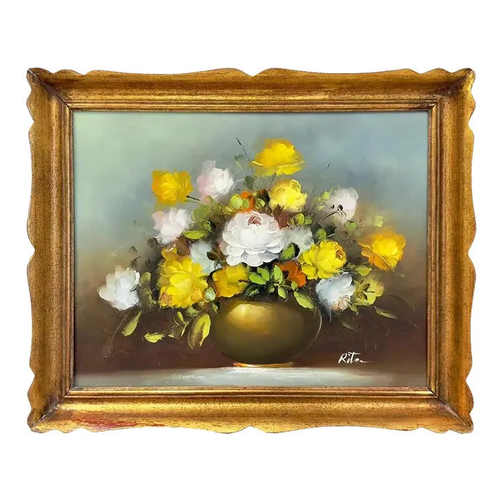良質  still-life-oil-on-canvas- 絵画