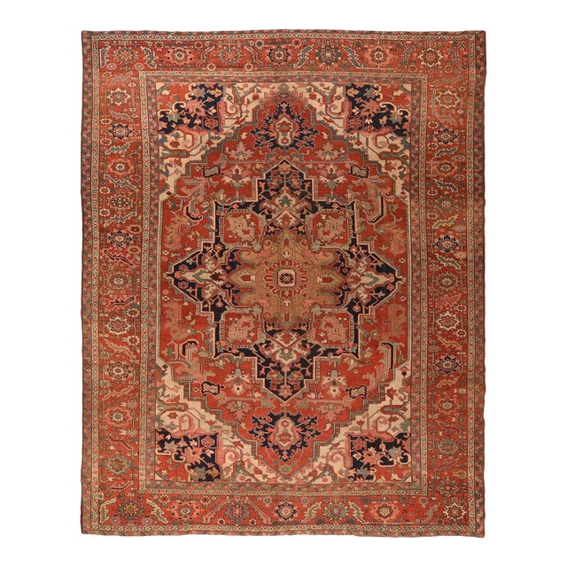 Antique Serapi Rug 9'9'' X 12'6'' For Sale