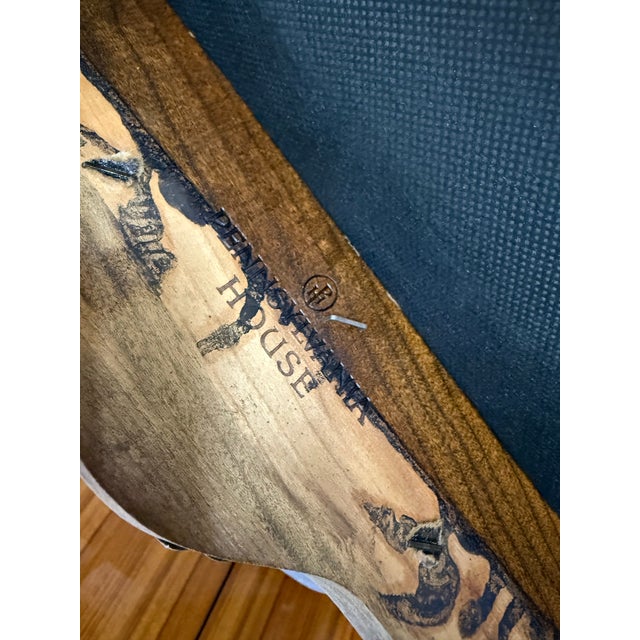 Blue Vintage Pennsylvania House Queen Anne Style Dining Chairs (8) For Sale - Image 8 of 10